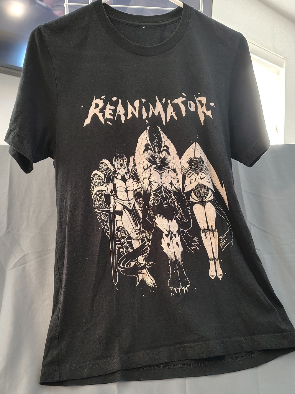 Marshall Black Tee with White Reanimator Graphic